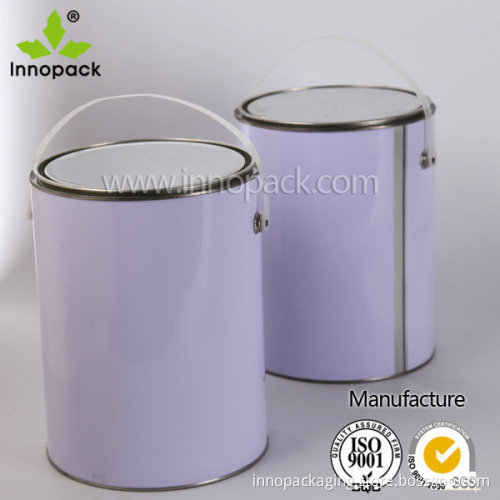 4liter White Metal Paint Container Chmemial Can
